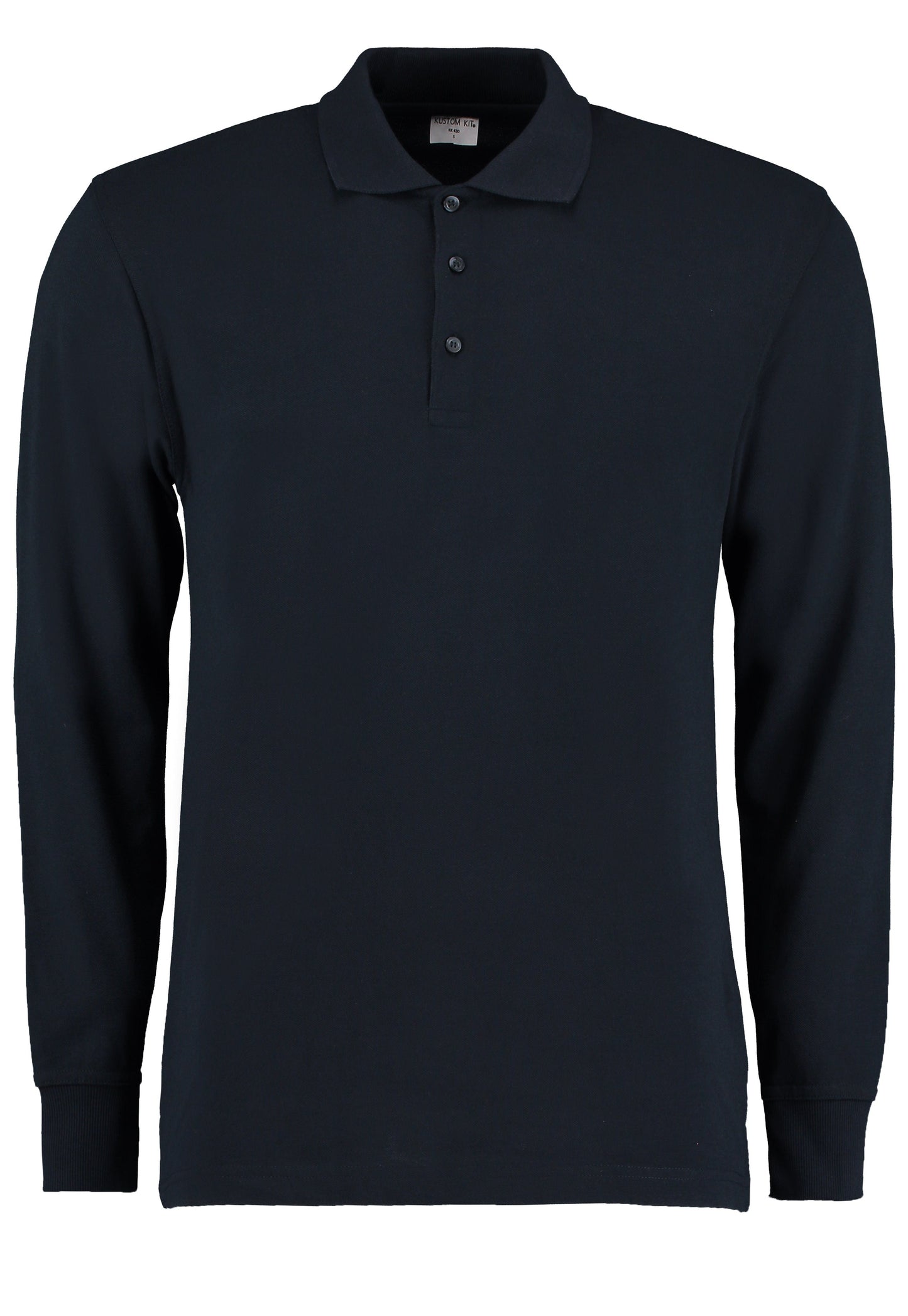 Kustom Kit Long Sleeve PiquÃ© Polo Shirt Classic Fit 65% Polyester 35% Cotton