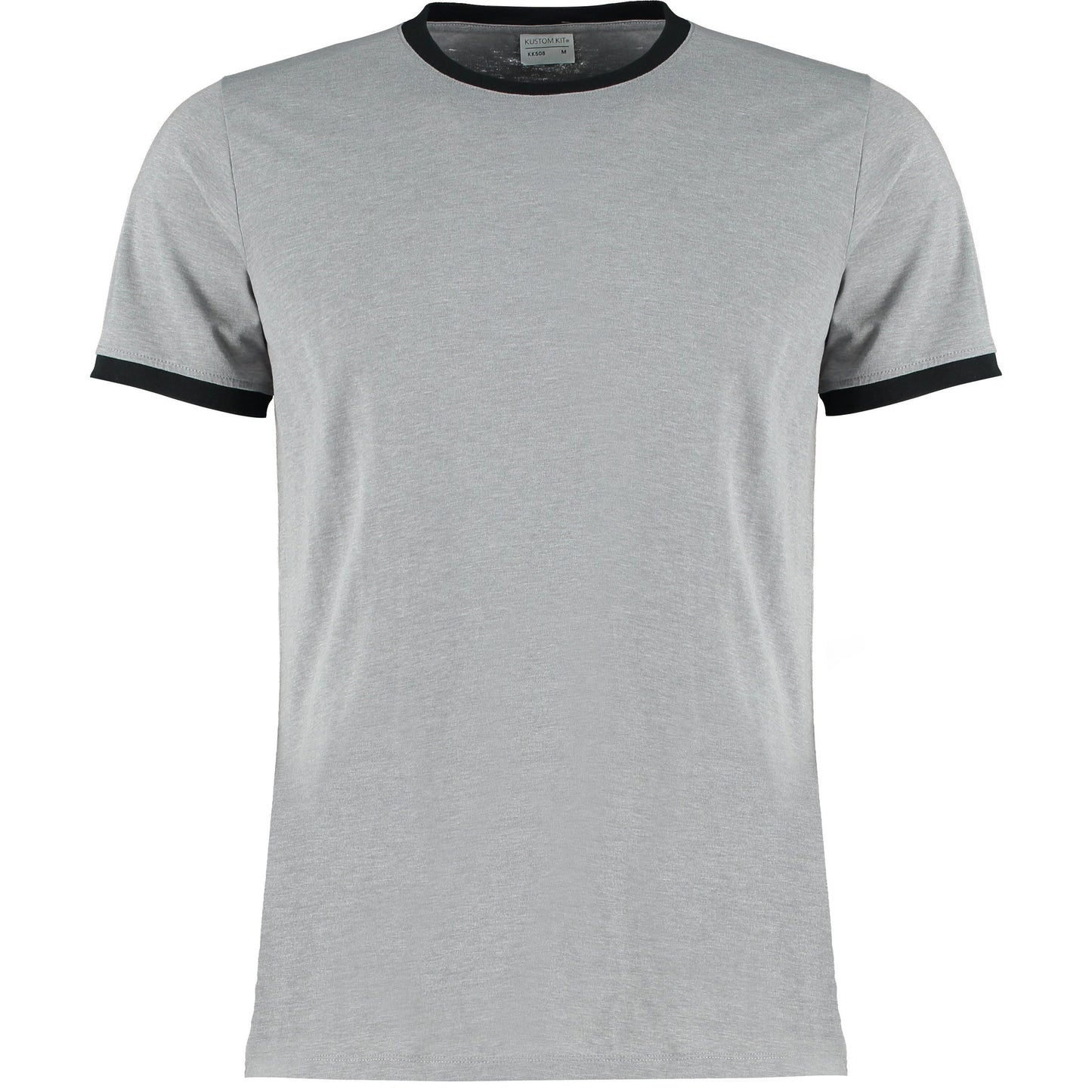 Kustom Kit Fashion Fit Ringer Tee Soft Cotton Contrast Neck Slim Fit XS-2XL