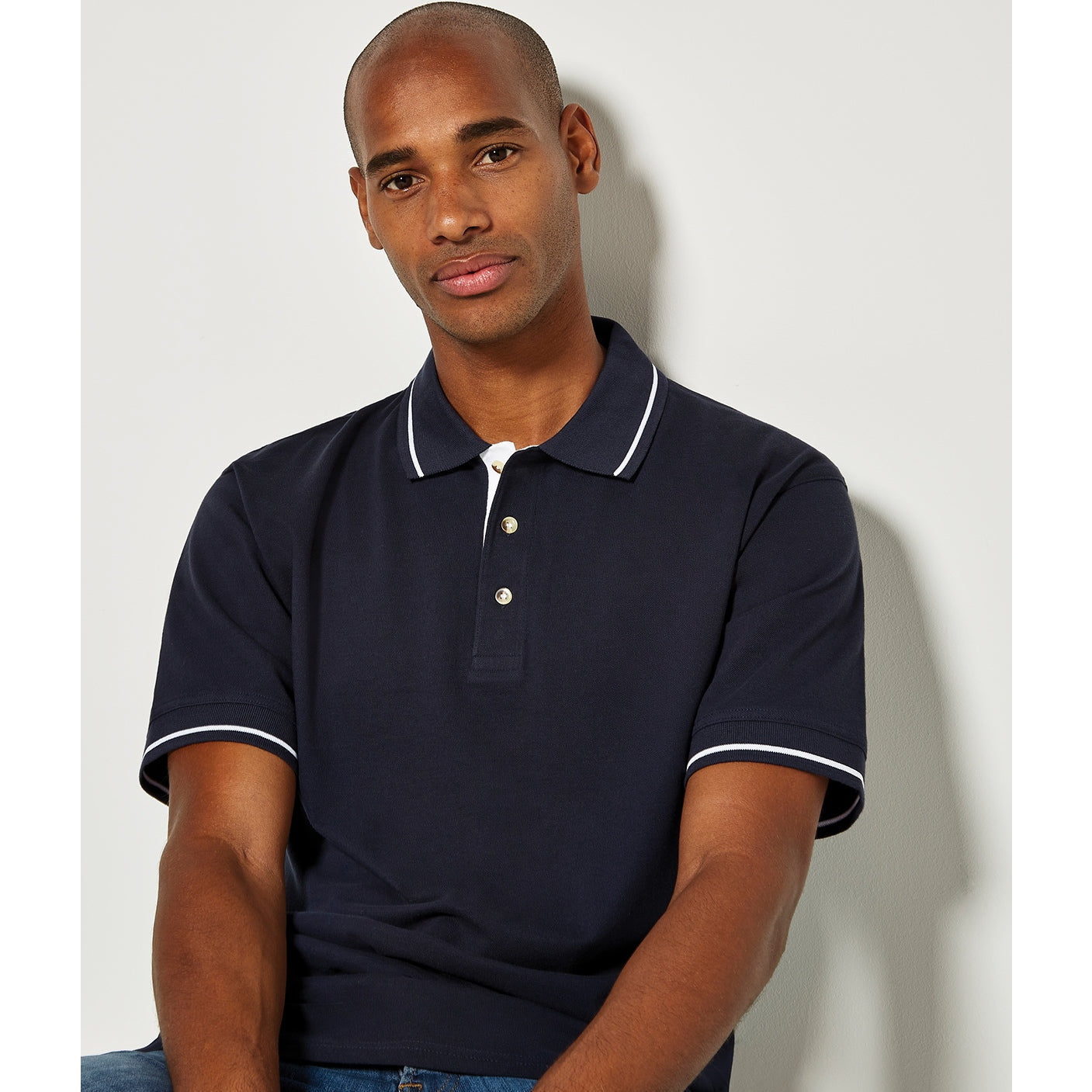 Kustom Kit St Mellion Polo Shirt Classic Fit 100% Cotton Contrast Tipping