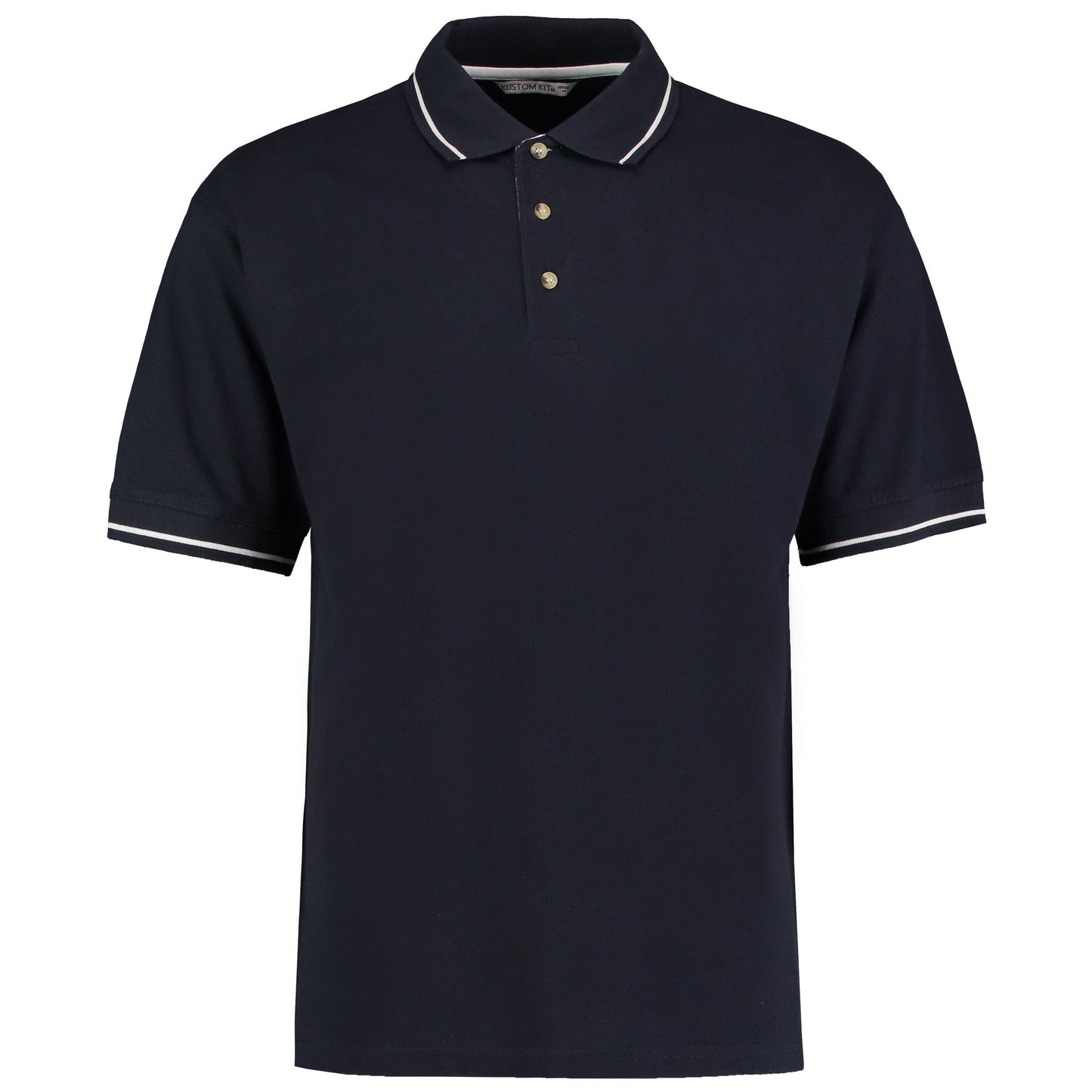 Kustom Kit St Mellion Polo Shirt Classic Fit 100% Cotton Contrast Tipping