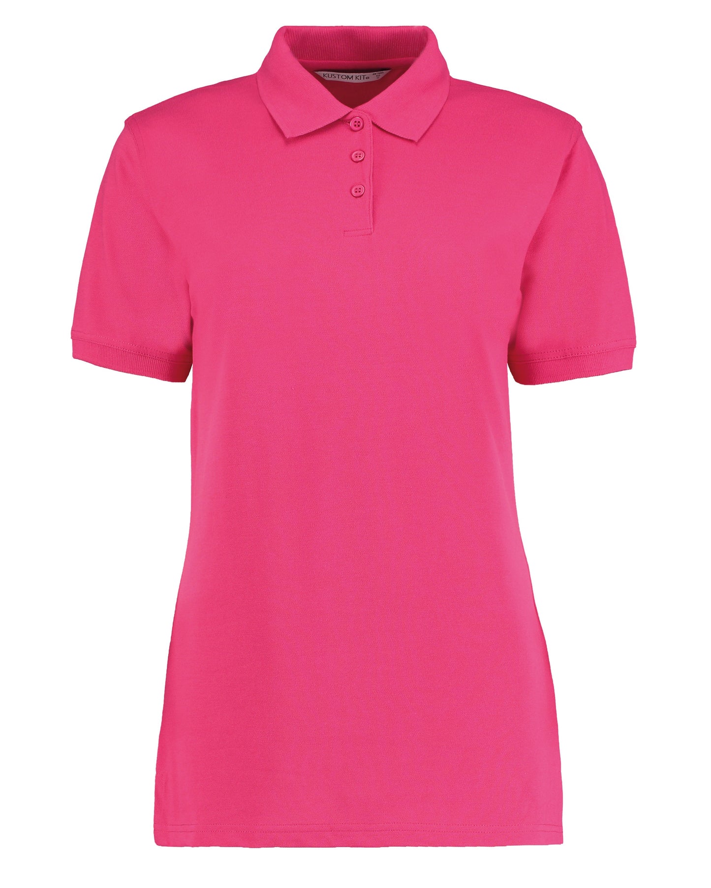 Kustom Kit Klassic Women's Polo Superwash 60Â°C Classic Fit Raspberry Size 6-24