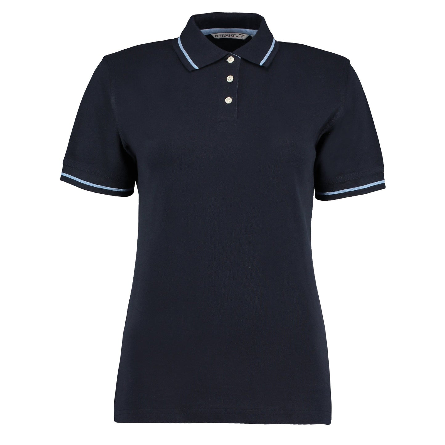 Kustom Kit Women's St Mellion Polo Classic Fit 100% Cotton Contrast Tipping