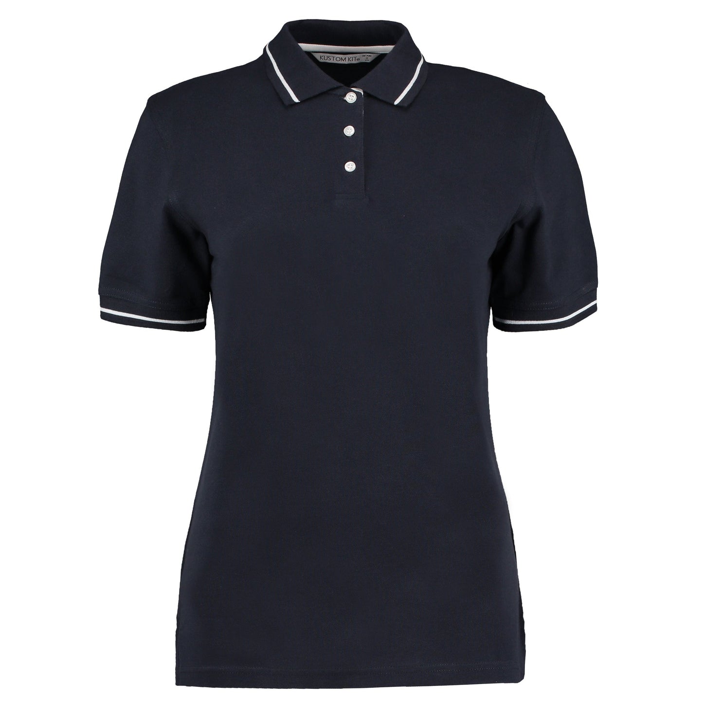 Kustom Kit Women's St Mellion Polo Classic Fit 100% Cotton Contrast Tipping