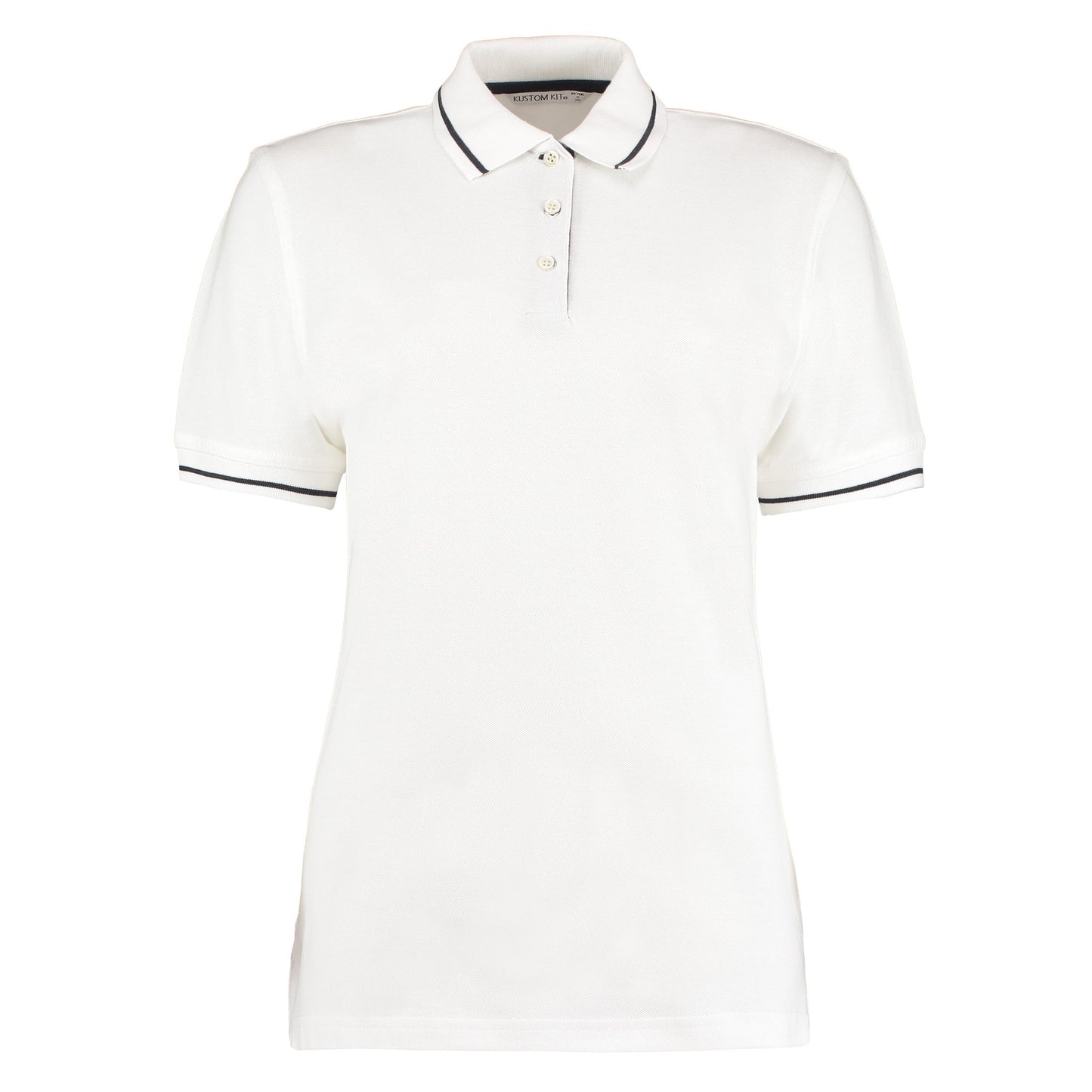 Kustom Kit Women's St Mellion Polo Classic Fit 100% Cotton Contrast Tipping