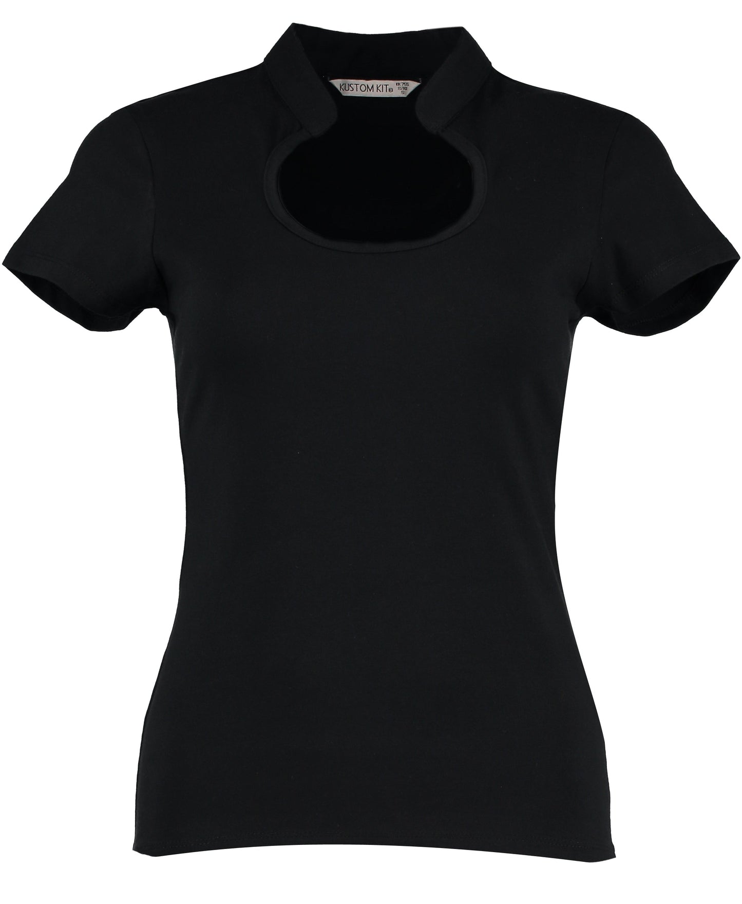 Kustom Kit Women's Keyhole Neck Corporate Top Regular Fit Cotton Elastane