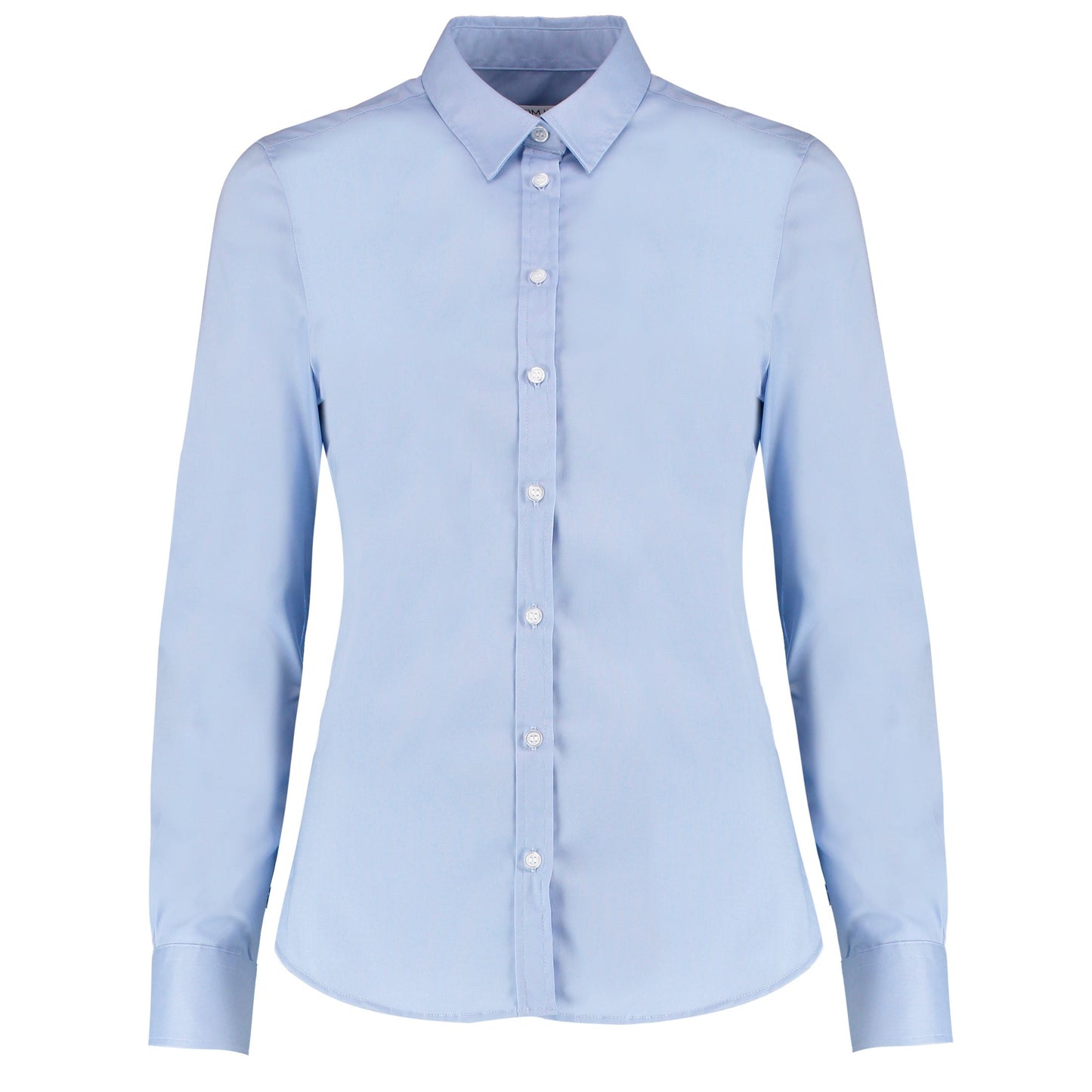 Kustom Kit Women's Stretch Oxford Shirt Long Sleeve Tailored Fit Size 6-20