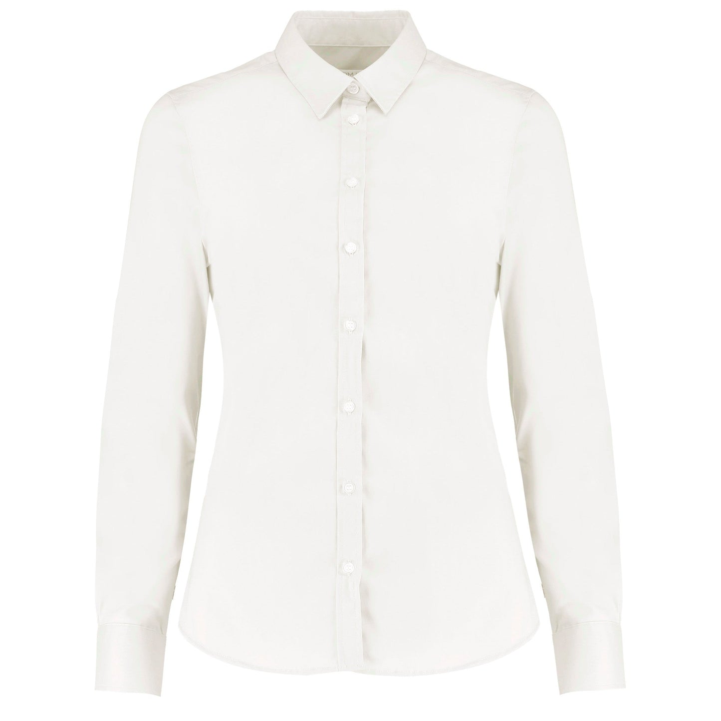 Kustom Kit Women's Stretch Oxford Shirt Long Sleeve Tailored Fit Size 6-20