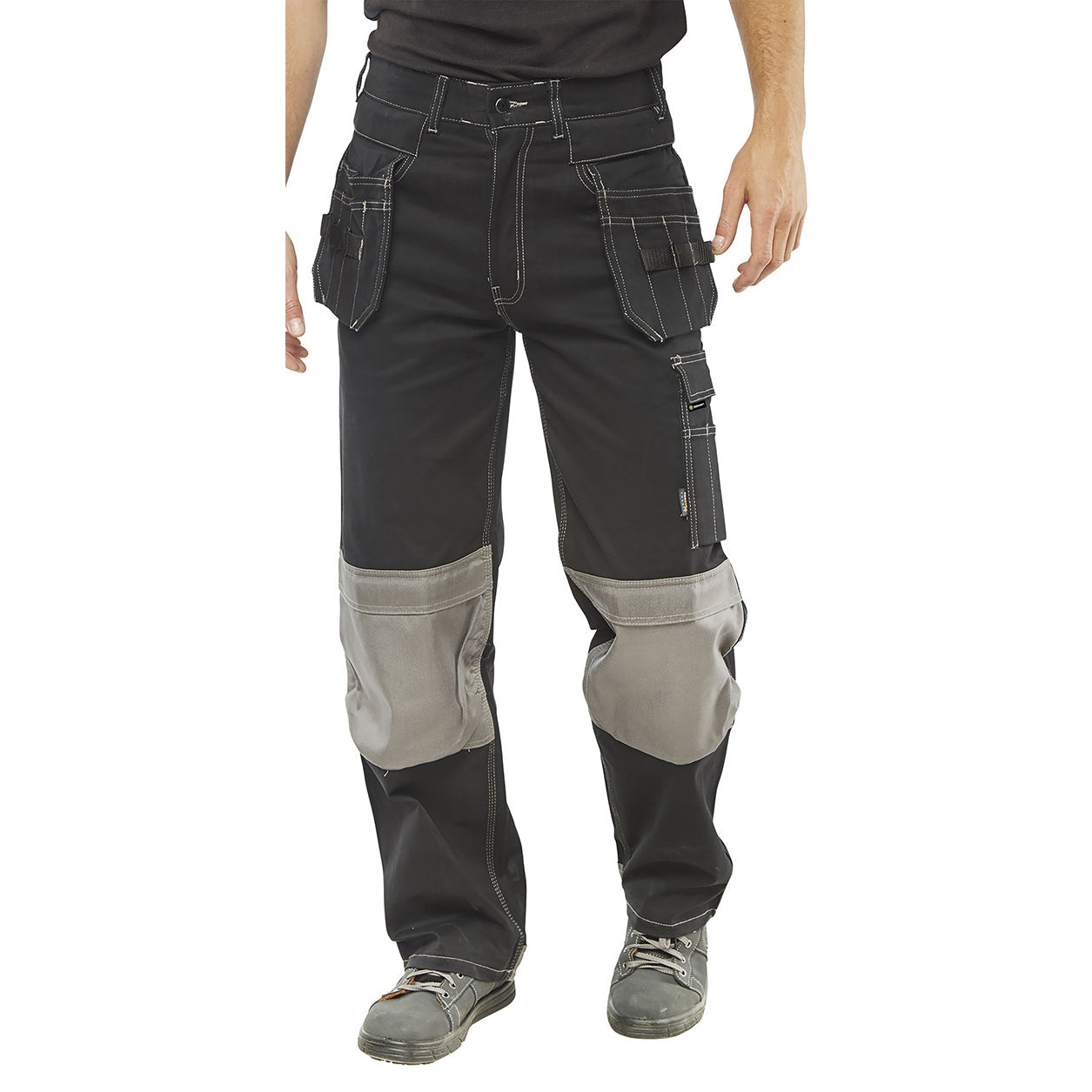 Beeswift Kington M/Pocket Trousers Cotton Stretch YKK Zip Tool Pouches