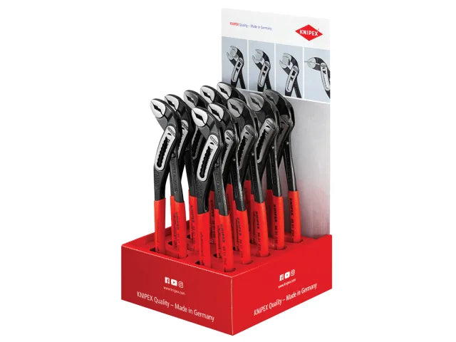 Knipex Alligator Waterpump Pliers Display 10 x 250mm PVC Grip High Quality