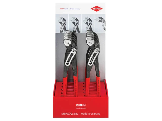 Knipex Alligator Waterpump Pliers Display 10 x 250mm PVC Grip High Quality