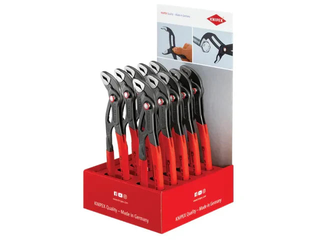 Knipex Cobra Quickset Waterpump Pliers Counter Display 10 x KPX8721250