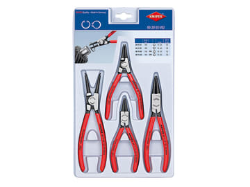 Knipex 4 Piece Circlip Plier Set for Internal and External Circlips
