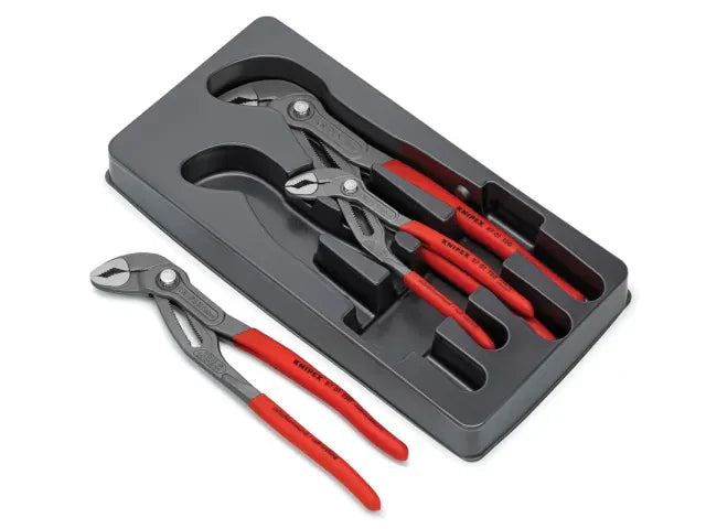 Knipex Cobra Water Pump Pliers Set 3 Piece Adjustable Grip Durable Steel