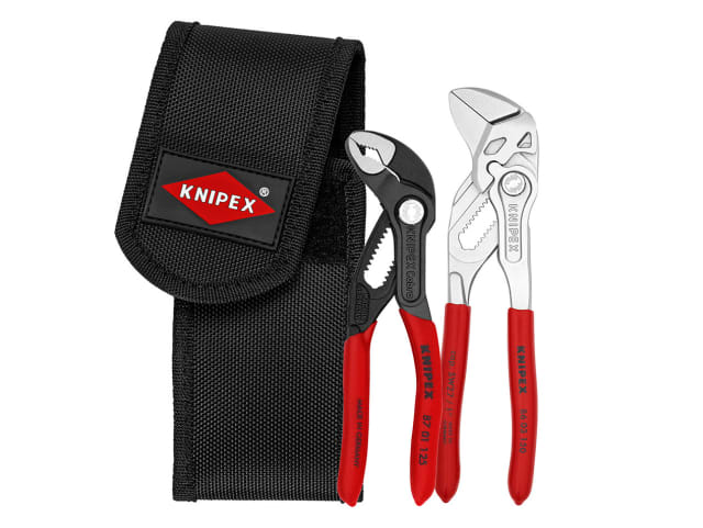 Knipex Mini Plier Set 2 Piece with Pouch Adjustable Wrench Precision Tools