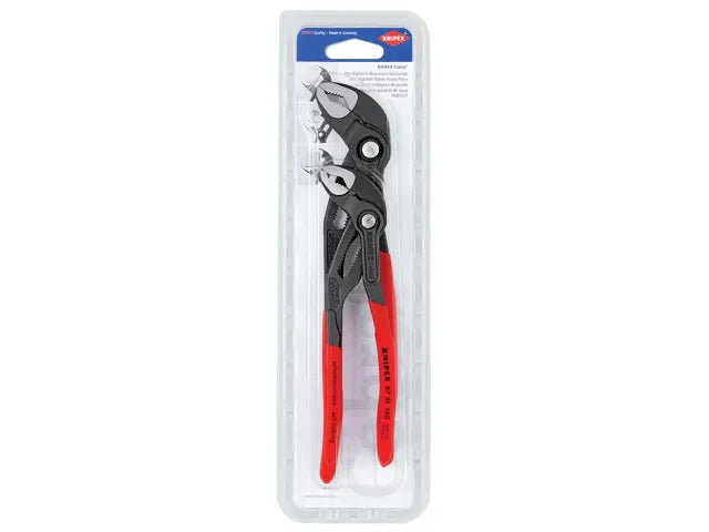 Knipex Cobra Water Pump Pliers Set 2 Piece 180mm 250mm Adjustable Grip