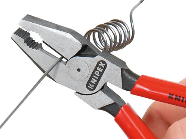 Knipex High Leverage Combination Pliers 180mm PVC Grip Cutting Capacity 2.5mm