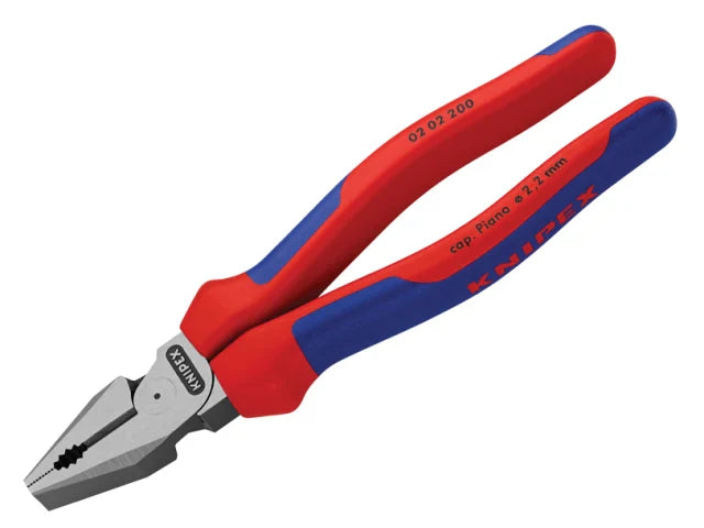 Knipex High Leverage Combination Pliers 200mm Soft Grip Multi-Component Handle