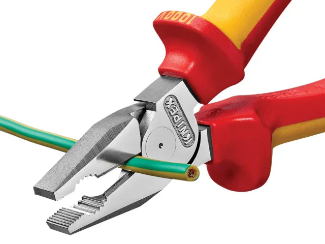 Knipex VDE High Leverage Combination Pliers 180mm Multi-Component Grips