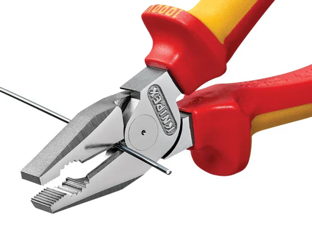 Knipex VDE High Leverage Combination Pliers 180mm Multi-Component Grips
