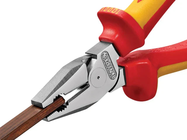 Knipex VDE High Leverage Combination Pliers 180mm Multi-Component Grips