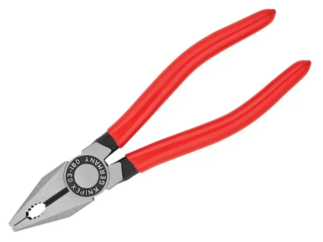 Knipex 180mm Combination Pliers PVC Grip Multi-Function Tool Steel Cutting