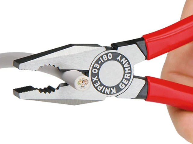 Knipex 180mm Combination Pliers PVC Grip Multi-Function Tool Steel Cutting