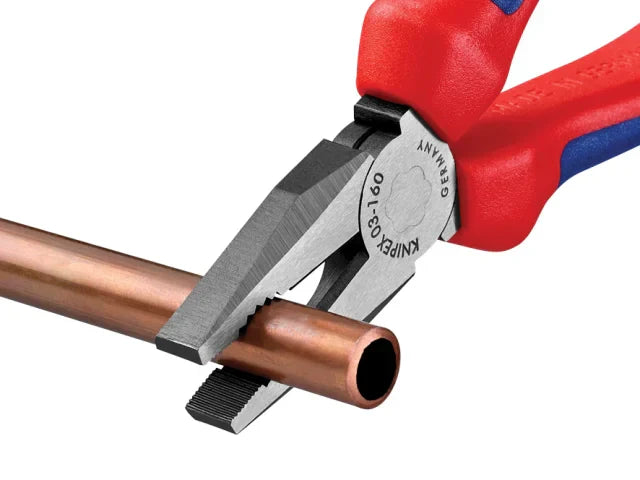 Knipex 03 02 Combination Pliers 160mm Multi-Component Grip Soft Handles