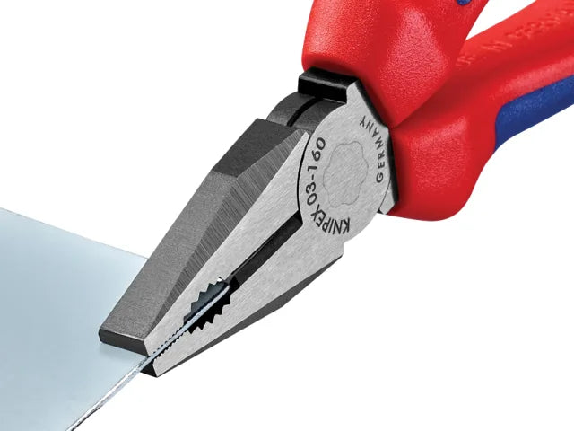 Knipex 03 02 Combination Pliers 160mm Multi-Component Grip Soft Handles