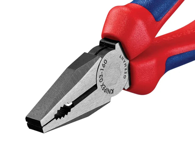 Knipex 03 02 Combination Pliers 160mm Multi-Component Grip Soft Handles