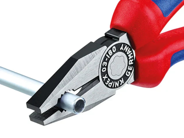 Knipex 03 02 Combination Pliers 180mm Multi-Component Grip Soft Handles