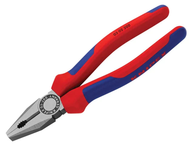 Knipex 200mm Combination Pliers Multi-Component Grip Soft Handle Tool Steel