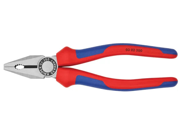 Knipex 200mm Combination Pliers Multi-Component Grip Soft Handle Tool Steel