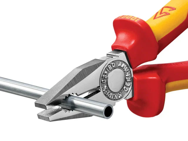 Knipex VDE Combination Pliers 180mm Insulated 1000V Cutting Capacity 12mm