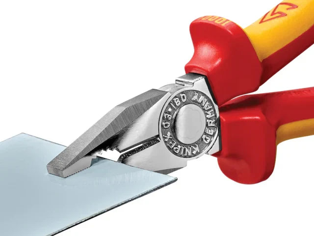 Knipex VDE Combination Pliers 180mm Insulated 1000V Cutting Capacity 12mm