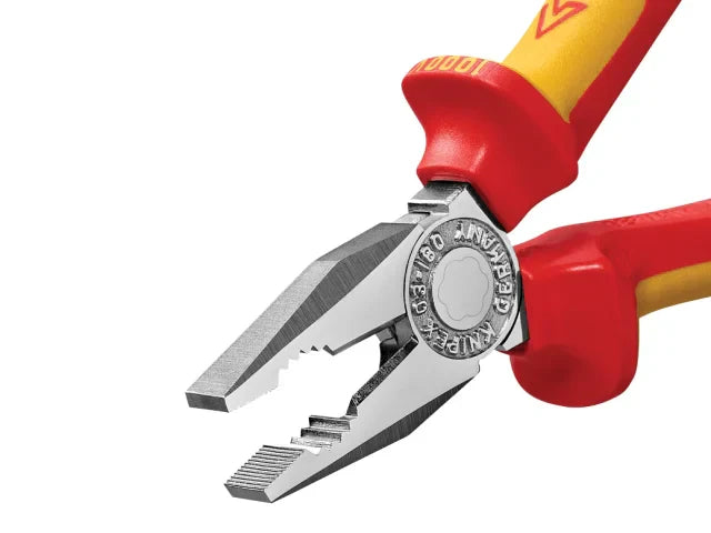 Knipex VDE Combination Pliers 180mm Insulated 1000V Cutting Capacity 12mm