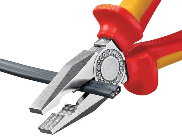 Knipex VDE Combination Pliers 200mm Insulated 1000V Cutting Capacity 3.8mm
