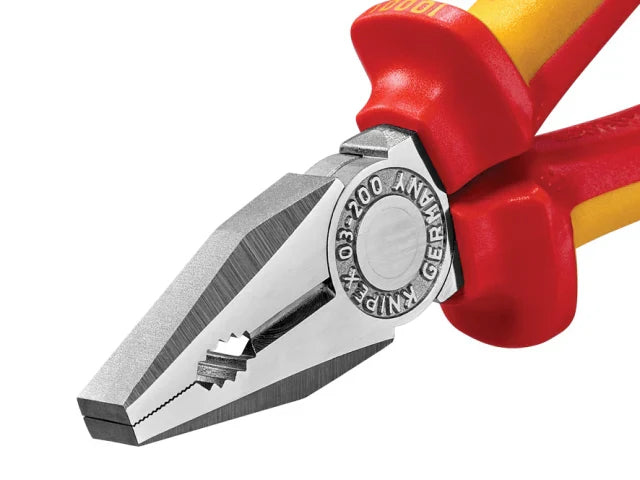 Knipex VDE Combination Pliers 200mm Insulated 1000V Cutting Capacity 3.8mm