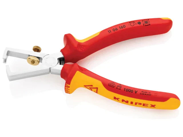 Knipex VDE Insulation Strippers 160mm Multi-Component Grips 10,000V Tested