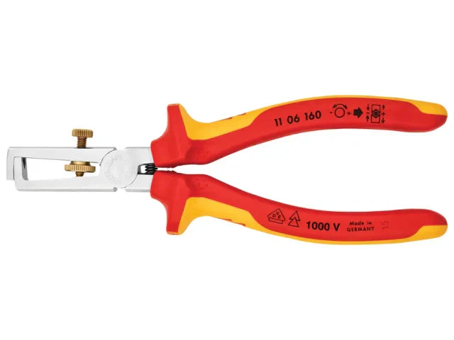 Knipex VDE Insulation Strippers 160mm Multi-Component Grips 10,000V Tested