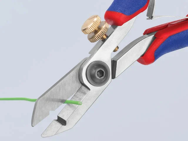 Knipex 130mm Electronic Wire Stripping Shears for Fine Wire Cutting