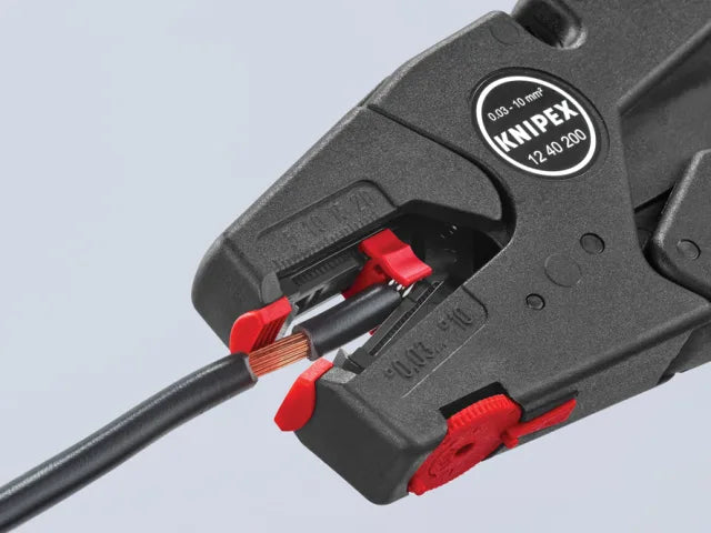 Knipex Self-Adjusting Insulation Stripper 0.03-10mm for Copper Aluminium Wires