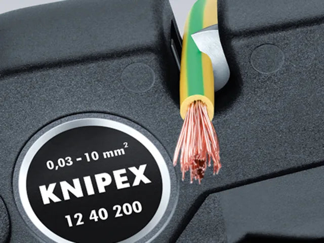 Knipex Self-Adjusting Insulation Stripper 0.03-10mm for Copper Aluminium Wires