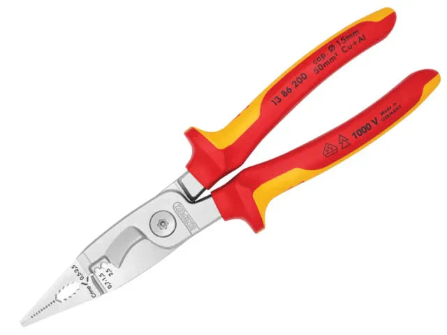 Knipex VDE Multifunctional Installation Pliers 200mm 6 Functions 1000V Safe