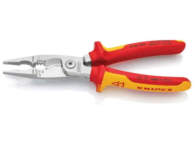 Knipex VDE Multifunctional Installation Pliers 200mm 6 Functions 1000V Safe