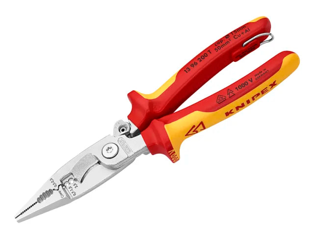 Knipex 200mm Installation Pliers with Tether Point for Secure Handling
