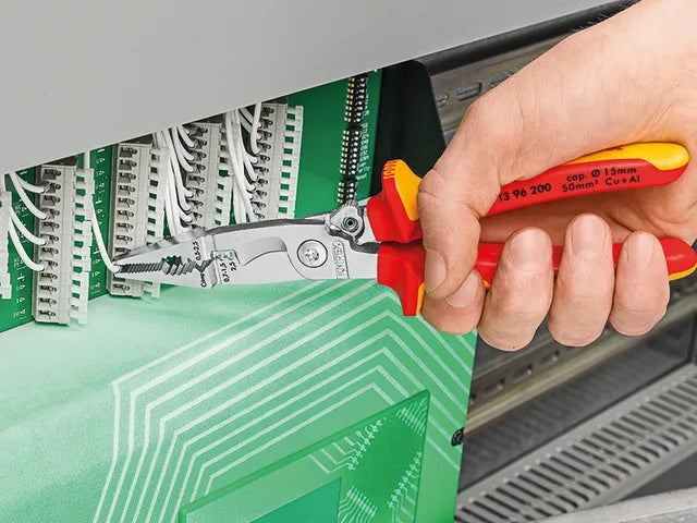 Knipex 200mm Installation Pliers with Tether Point for Secure Handling