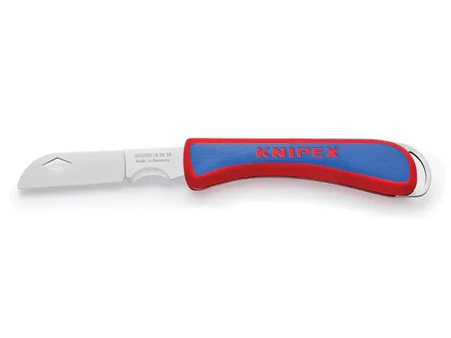 Knipex Electrician's Folding Knife Stainless Steel Blade Ergonomic Handle 80mm