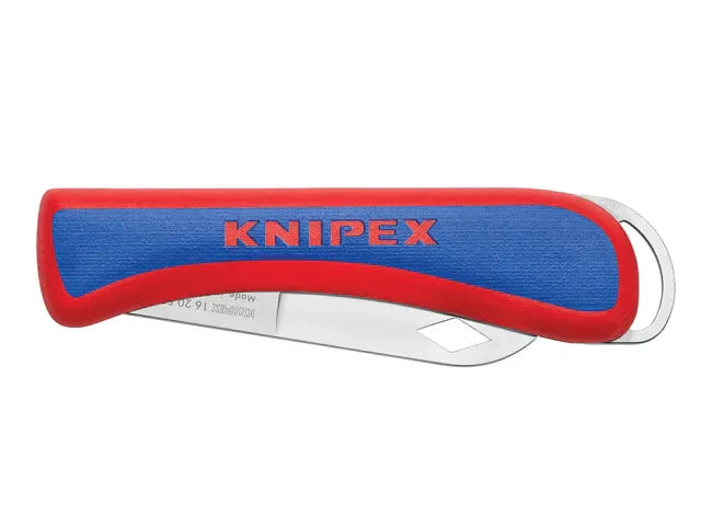 Knipex Electrician's Folding Knife Stainless Steel Blade Ergonomic Handle 80mm