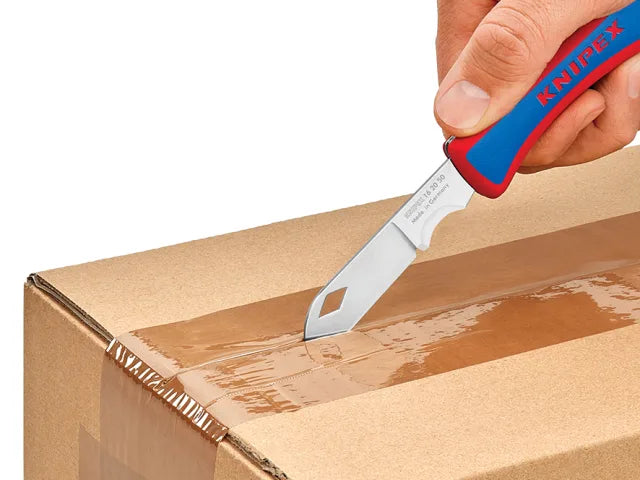 Knipex Electrician's Folding Knife Stainless Steel Blade Ergonomic Handle 80mm