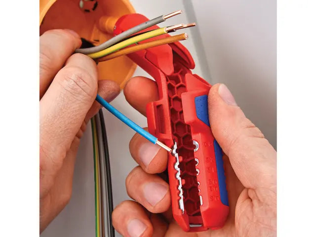 Knipex ErgoStrip Universal Stripping Tool Left Handed Ergonomic Design